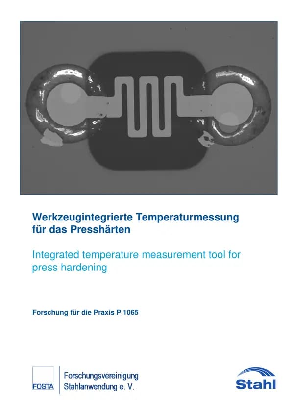 P 1065 - Werkzeugintegrierte Temperaturmessung für das Presshärten