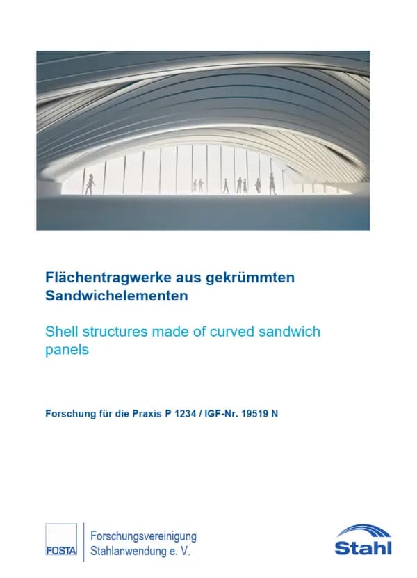 P 1234 – Flächentragwerke aus gekrümmten Sandwichelementen