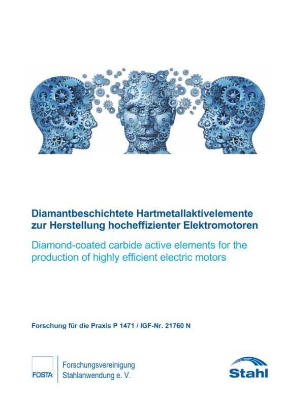 P 1471 - Diamantbeschichtete Hartmetallaktivelemente zur Herstellung hocheffizienter Elektromotoren