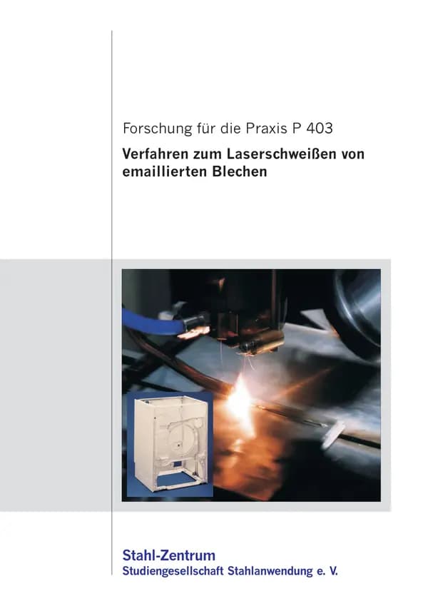 P 403 - Verfahren zum Laserschweißen von emaillierten Blechen