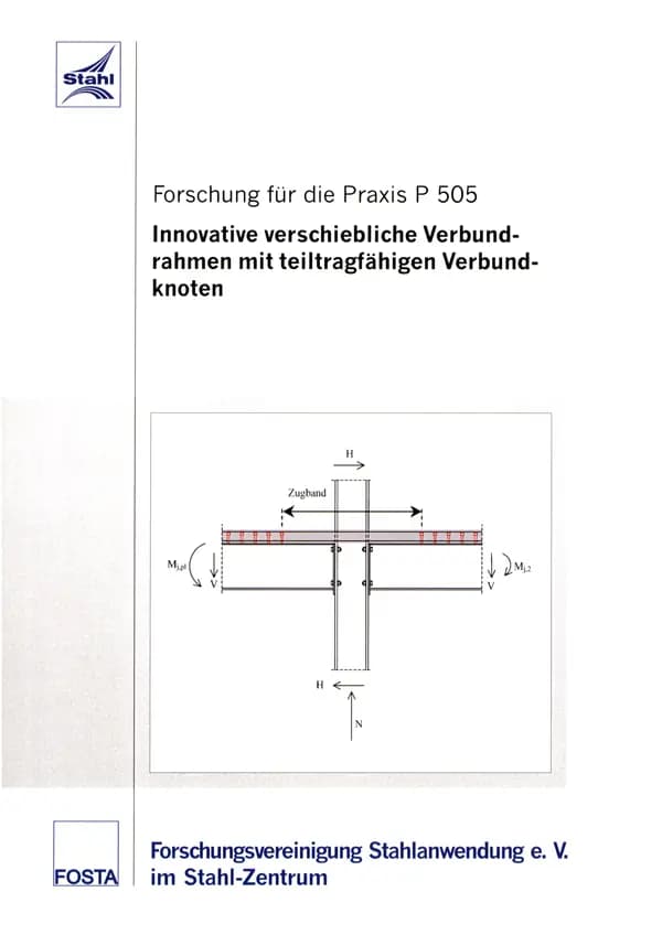 P 505 - Innovative verschiebliche Verbundrahmen mit teiltragfähigen Verbundknoten