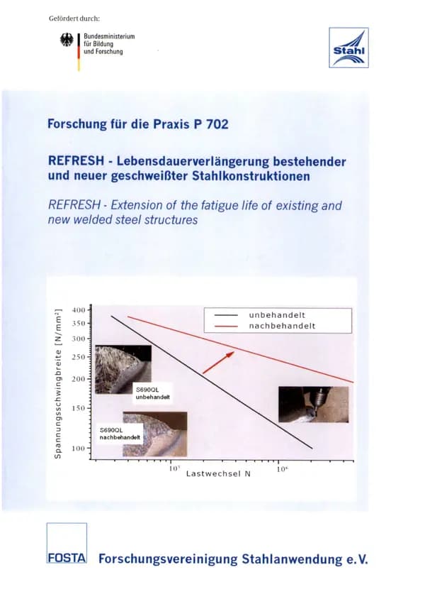 P 702 -Lebensdauerverlängerung bestehender und neuer geschweißter Stahlkonstruktionen