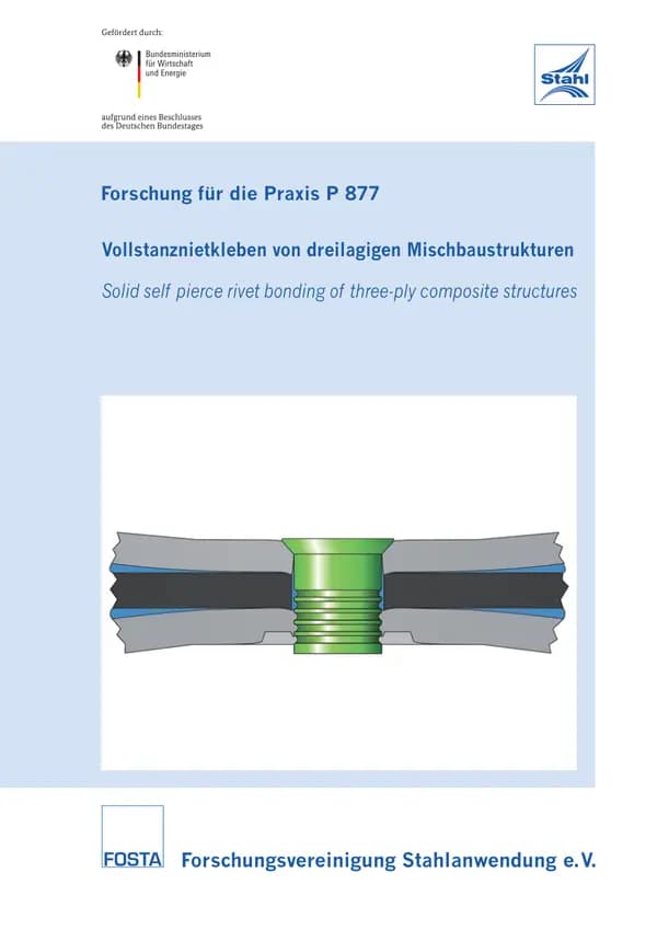 P 877 - Vollstanznietkleben von dreilagigen Mischbaustrukturen