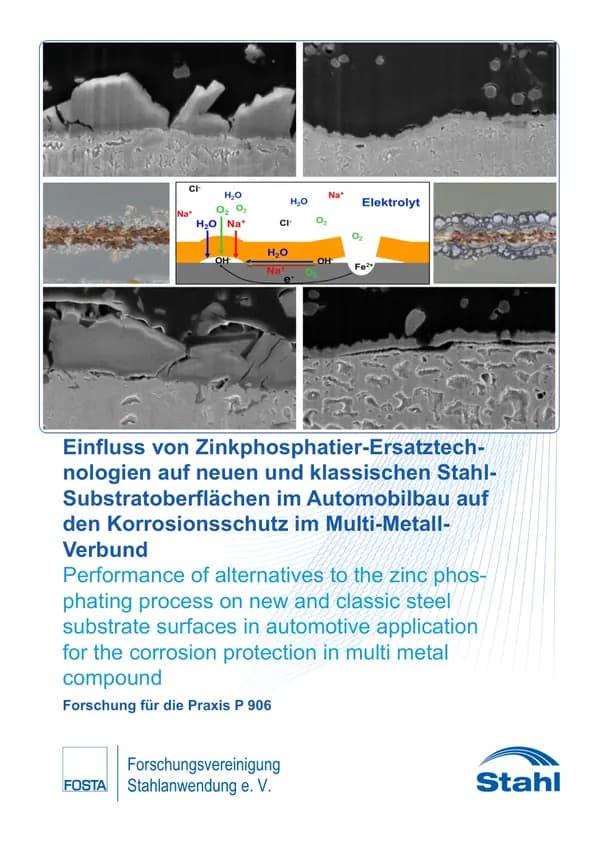 P 906 - Einfluss von Zinkphosphatier-Ersatztechnologien auf neuen und klassischen Stahl-Substratoberflächen im Automobilbau auf den Korrosionsschutz im MultiMetall-Verbund