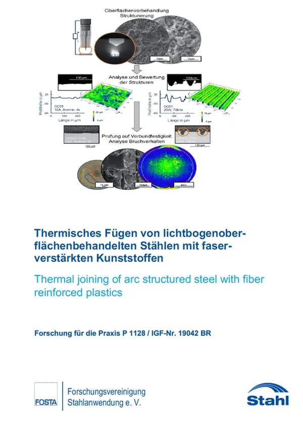 P 1128 - Thermisches Fügen von lichtbogenoberflächenbehandelten Stählen mit faserverstärkten Kunststoffen