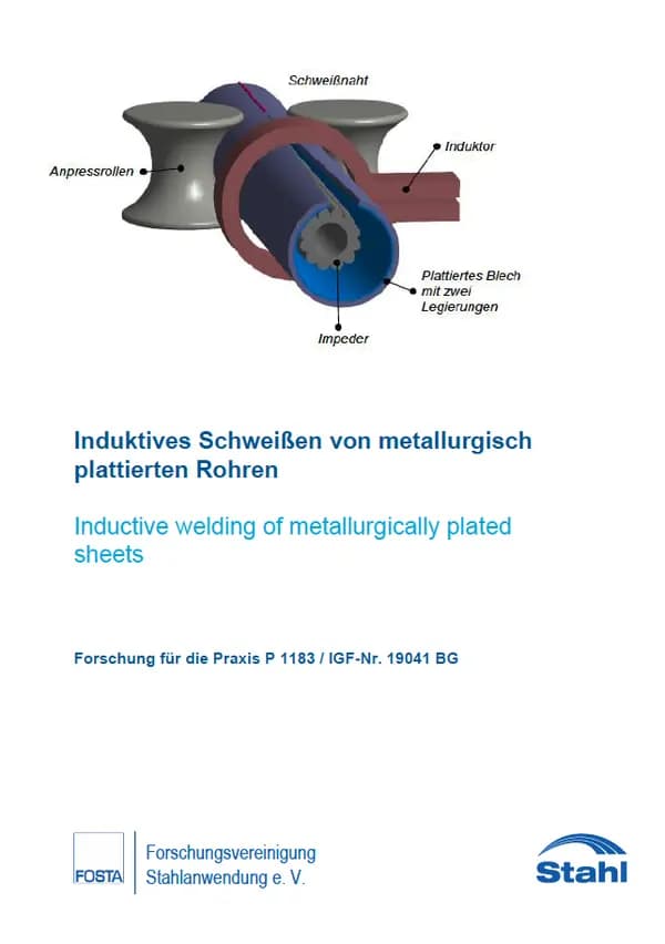 P 1183 - Induktives Schweißen von metallurgisch plattierten Rohren