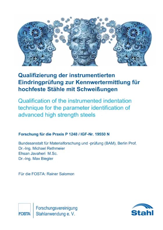P 1248 - Qualifizierung der instrumentierten Eindringprüfung zur Kennwertermittlung für hochfeste Stähle mit Schweißungen