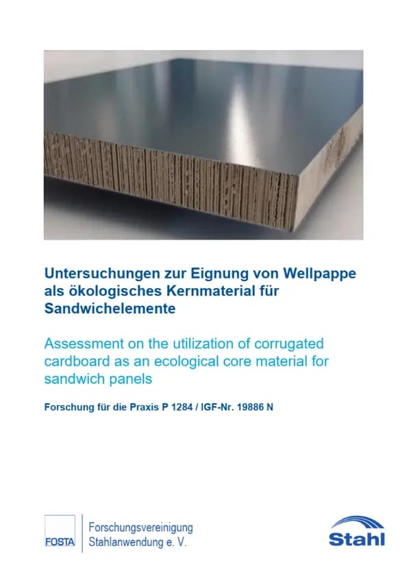 P 1284 - Untersuchungen zur Eignung von Wellpappe als ökologisches Kernmaterial für Sandwichelemente