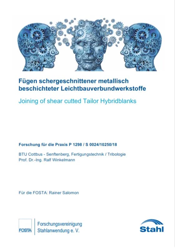 P 1298 - Fügen schergeschnittener metallischbeschichteter Leichtbauverbundwerkstoffe