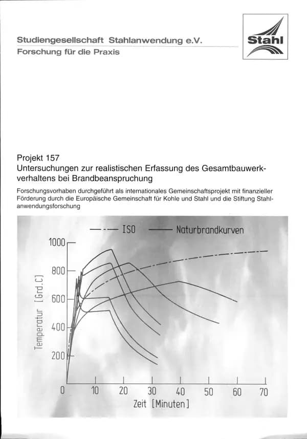 P 157 - Untersuchungen zur realistischen Erfassung des Gesamtbauwerkverhaltens bei Brandbeanspruchung