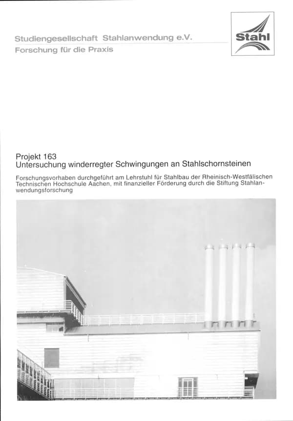 P 163 - Untersuchung winderregter Schwingungen an Stahlschornsteinen