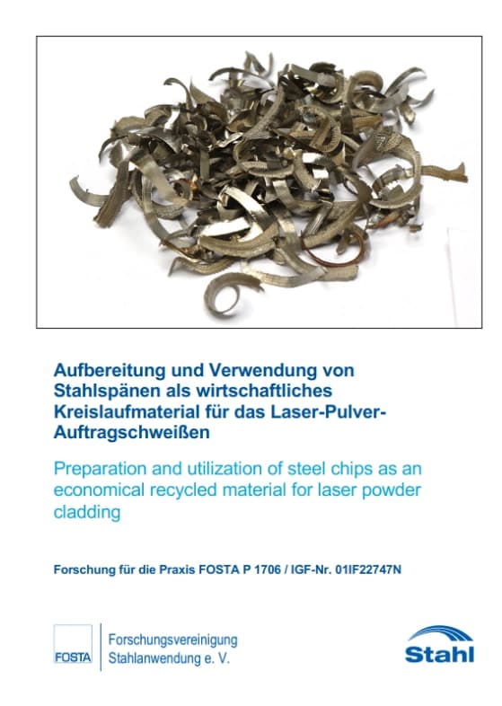 P 1706 - Preparation and utilization of steel chips as an economical recycled material for laser powder cladding