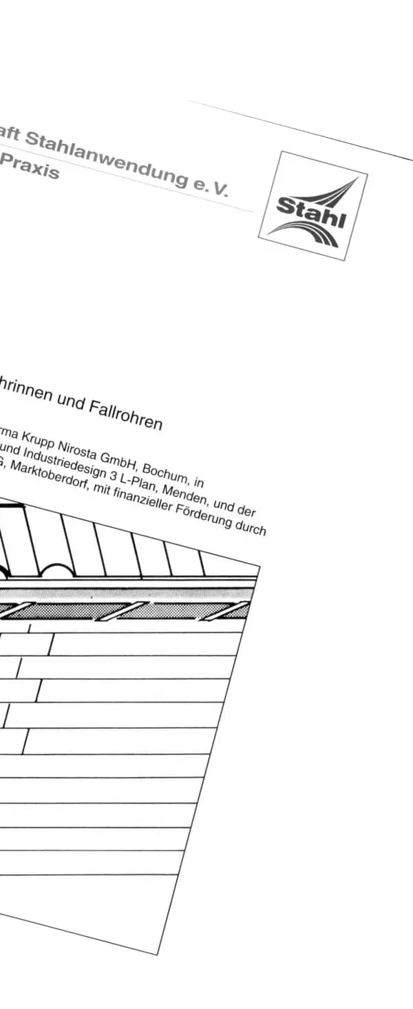 P 194 - Einsatz von Dachrinnen und Fallrohren aus nichtrostendem Stahl