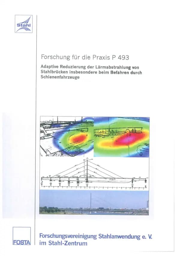 P 493 - Adaptive Reduzierung der Lärmabstrahlung von Stahlbrücken insbesondere beim Befahren durch Schienenfahrzeuge