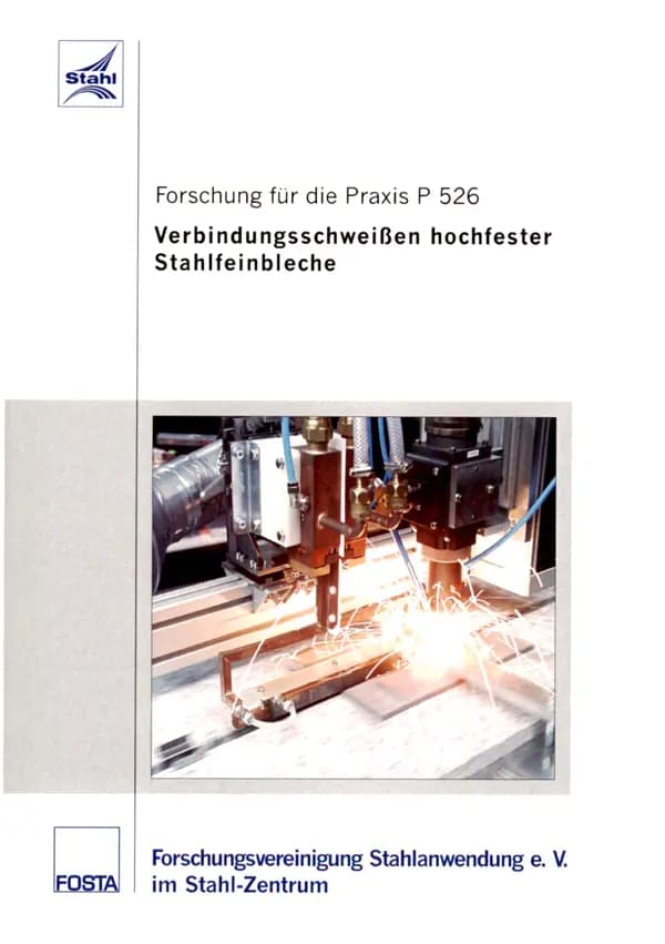 P 526 - Verbindungsschweißen hochfester Stahlbleche für den Karosseriebau