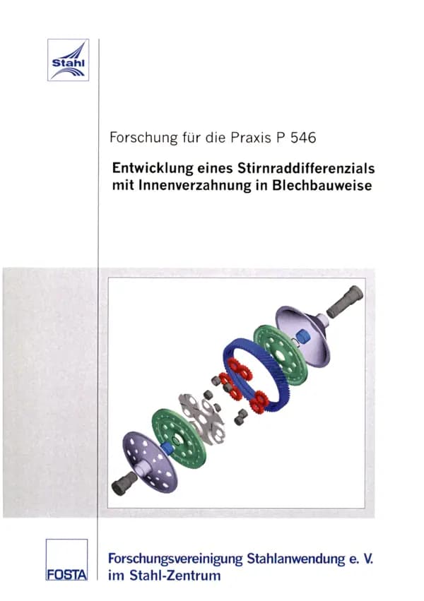 P 546 - Entwicklung eines Stirnraddifferenzials mit Innenverzahnung in Blechbauweise
