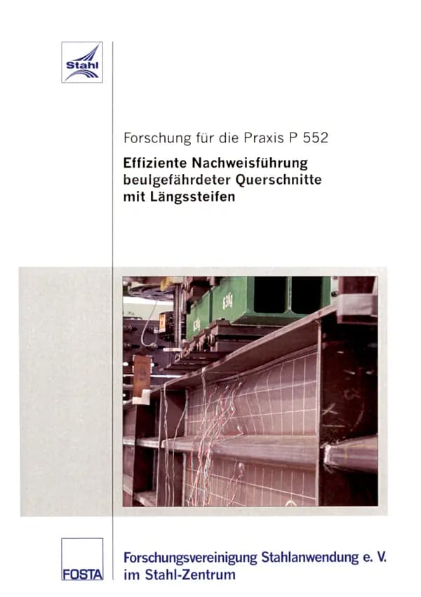 P 552 - Effiziente Nachweisführung beulgefährdeter Querschnitte mit Längssteifen