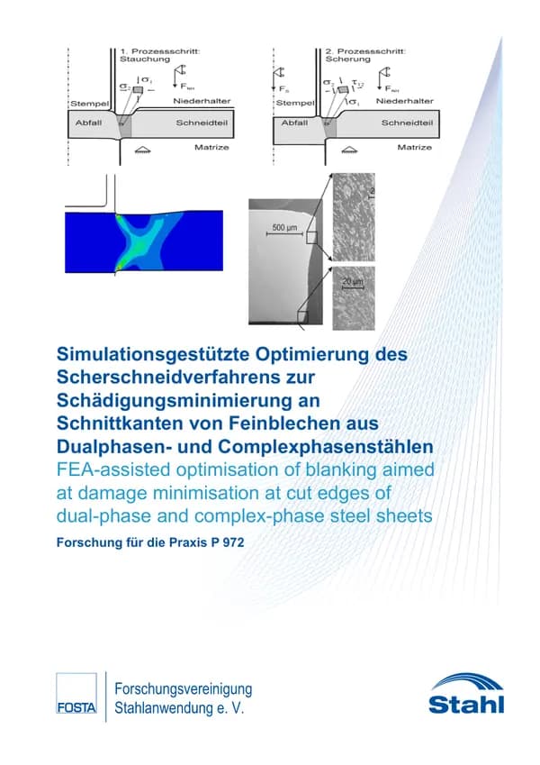 P 972 - Simulation-based optimisation of the shear cutting process to minimise damage to cut edges of thin sheets made of dual-phase and complex-phase steels