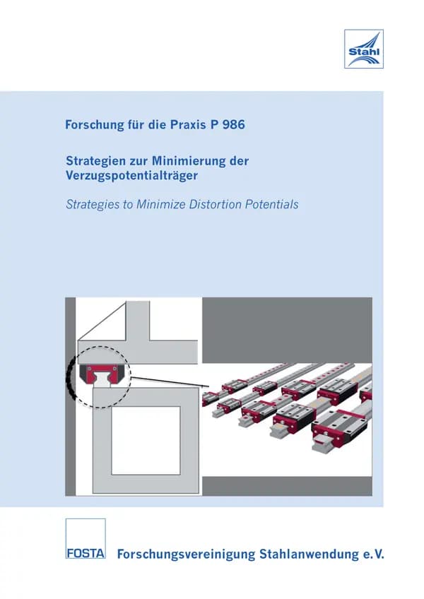 P 986 - Strategien zur Minimierung der Verzugspotentialträger (wärmebehandelte Präzisions-Langprodukte)